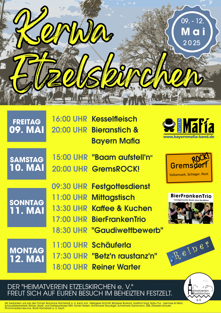 Etzelskirchener Kirchweih Flyer